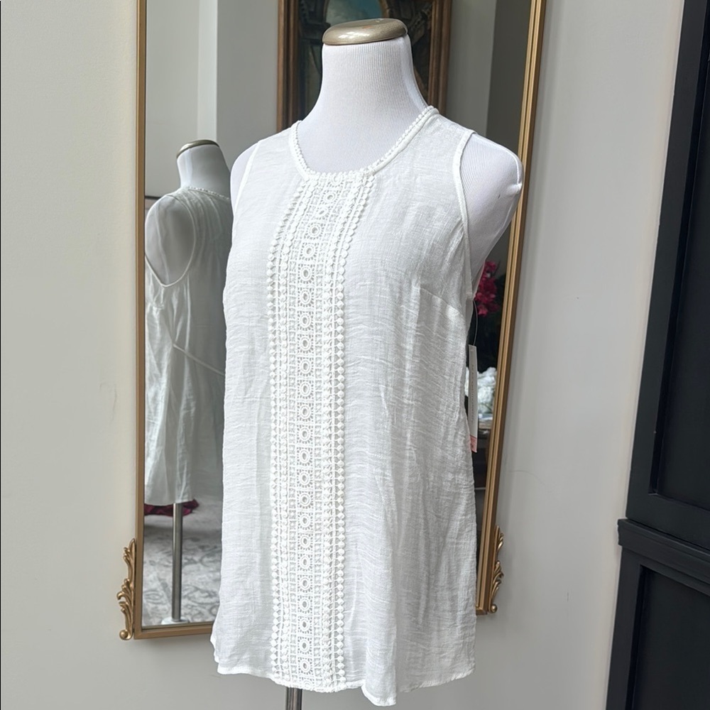 Elegant Boho White Sleeveless Maternity Top